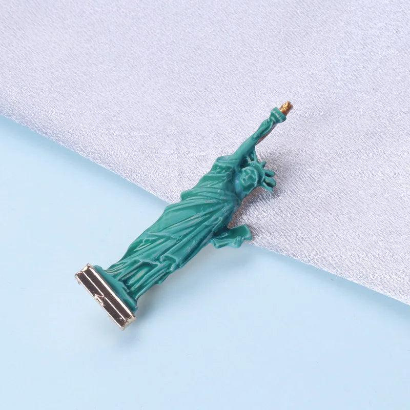 Cross-border Statue Brooch Enamel Drip Clothing Accessories