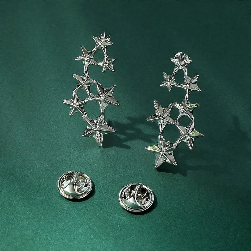 Animal Brooch Men's Collar Pin Crystal Jewelry