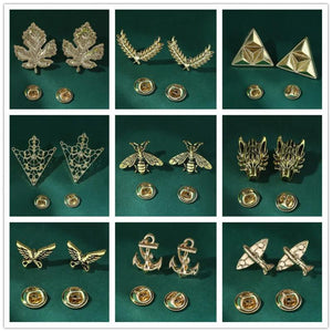 Animal Brooch Men's Collar Pin Crystal Jewelry
