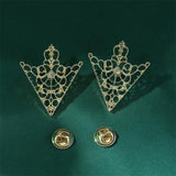 Animal Brooch Men's Collar Pin Crystal Jewelry