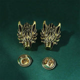 Animal Brooch Men's Collar Pin Crystal Jewelry