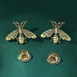 Animal Brooch Men's Collar Pin Crystal Jewelry