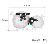 Sheep Brooches Enamel Animal Party Casual Brooch Pins AL683