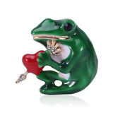 Frog Brooch Animal Pin Brooches for Women's Clothing