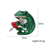 Frog Brooch Animal Pin Brooches for Women's Clothing