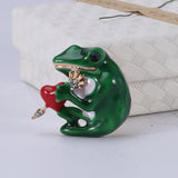 Frog Brooch Animal Pin Brooches for Women's Clothing