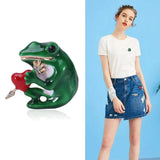 Frog Brooch Animal Pin Brooches for Women's Clothing