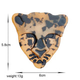 Acrylic Cartoon Leopard Brooches Unisex Kids Pins Badges Accessories