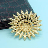 Pearl Wedding Brooch Bridal Jewelry Rhinestone Crystal Hijab Accessory