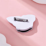 MYTROYU Dog Head Brooch Acrylic Animal Cartoon Accessories On Bags