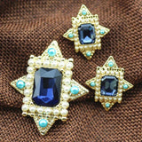 Zlxgirl Rhinestone Pearl Men's Brooches Pendant Jewelry Christmas Statement