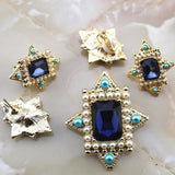 Zlxgirl Rhinestone Pearl Men's Brooches Pendant Jewelry Christmas Statement