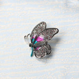 Colorful Butterfly Brooch Women Spring Insect Coat Costume Jewelry