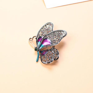 Colorful Butterfly Brooch Women Spring Insect Coat Costume Jewelry
