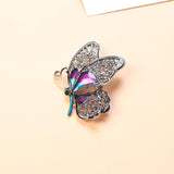 Colorful Butterfly Brooch Women Spring Insect Coat Costume Jewelry