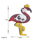Acrylic Cartoon Red Crane Brooches For Unisex Kids Pin Badges Accessories