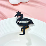Acrylic Cartoon Red Crane Brooches For Unisex Kids Pin Badges Accessories