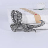 Vintage Bowknot Brooches for Women Multicolor Rhinestone Flower