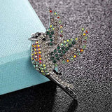 Crystal Birds Animal Brooches for Women and Men