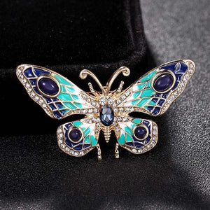 Vintage Enamel Butterfly Brooch Pin Women Men Jewelry