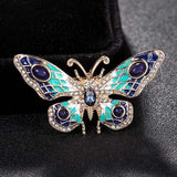 Vintage Enamel Butterfly Brooch Pin Women Men Jewelry