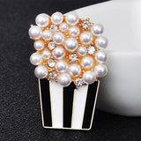 Pearl popcorn brooch hijab accessory bijoux