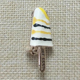 Zlxgirl Ice Cream Shape Food Brooch Yellow Enamel Brooch Women Men Kids