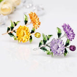 Red Sunflower Enamel Pin Brooch Women's Kids Christmas Hijab Accessories