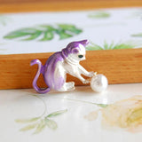 Lovely Cat Brooch Vintage Jewelry for Women Dress Scarf