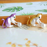 Lovely Cat Brooch Vintage Jewelry for Women Dress Scarf