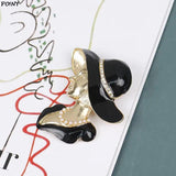 Crystal & Pearl Beauty Head Brooches for Women Girl Pin Accessories