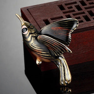 Enamel Birds Brooch Bouquet Jewelry for Men and Women