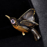 Enamel Birds Brooch Bouquet Jewelry for Men and Women
