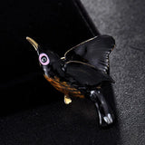 Enamel Birds Brooch Bouquet Jewelry for Men and Women