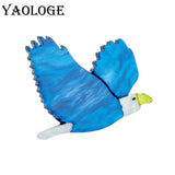 Acrylic Cartoon Eagle Brooches for Kids Unisex Pins Badges Christmas Jewelry