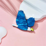Acrylic Cartoon Eagle Brooches for Kids Unisex Pins Badges Christmas Jewelry