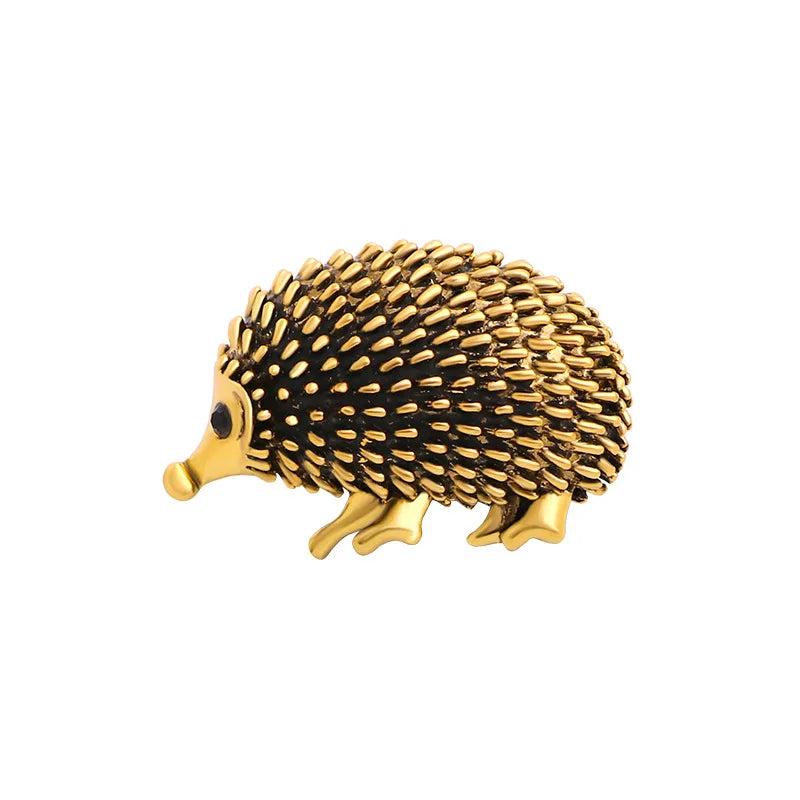 USA Hot Selling Hedgehog Brooch Metal Alloy Animal Pin