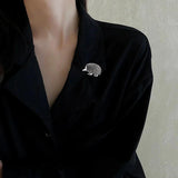 USA Hot Selling Hedgehog Brooch Metal Alloy Animal Pin
