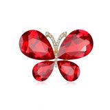 Butterfly Women Crystal Brooch Decoration Insect Badges Brooches Pin