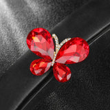 Butterfly Women Crystal Brooch Decoration Insect Badges Brooches Pin