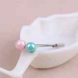 12PCS Hijab Pins Set Scarf Pearls Brooches Muslim Women Safety Pin