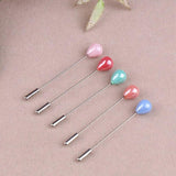 12PCS Hijab Pins Set Scarf Pearls Brooches Muslim Women Safety Pin
