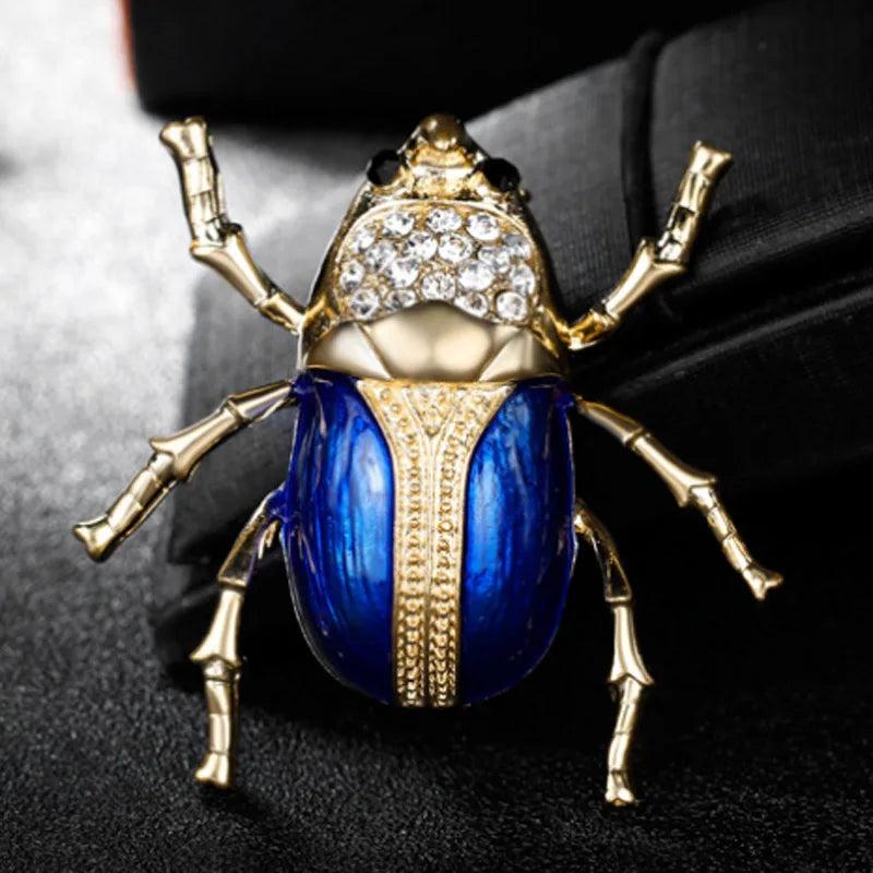 Enamel Red Insect Brooch Pins For Women Men