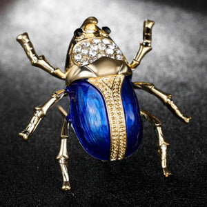 Enamel Red Insect Brooch Pins For Women Men