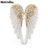 Sparkling Rhinestone Angel Wings Brooch Pin Gift Jewelry