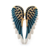 Sparkling Rhinestone Angel Wings Brooch Pin Gift Jewelry