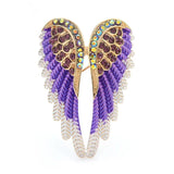 Sparkling Rhinestone Angel Wings Brooch Pin Gift Jewelry