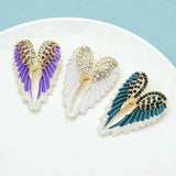 Sparkling Rhinestone Angel Wings Brooch Pin Gift Jewelry