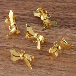 5pcs 17*28mm Silver Copper Butterfly Brooch Pins for DIY Jewelry Making