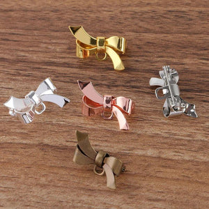 5pcs 17*28mm Silver Copper Butterfly Brooch Pins for DIY Jewelry Making
